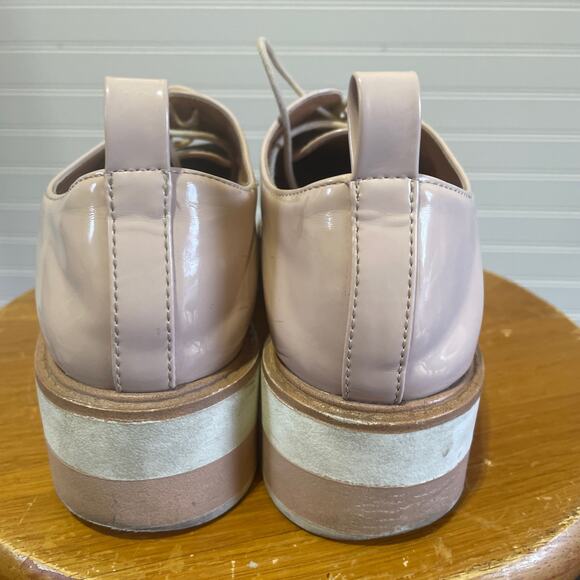 Zara Trafaluc Pale Pink Platform Lace Up Oxfords/Loafers - Picture 9 of 13
